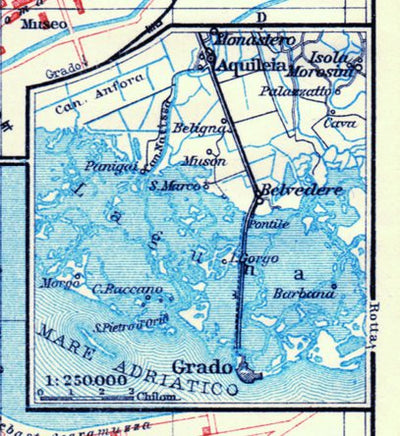 Grado environs map, 1929 Preview 1