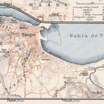 Environs of Tánger (طنجة, Tangier) map, 1929 Preview 1