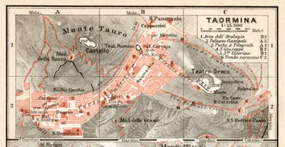 Taormina town plan, 1912 Preview 1