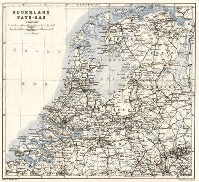 The Netherlands, general map, 1909 Preview 1