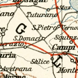 Puglia map, 1929 Preview 2