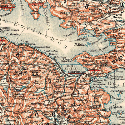 Das Koenigreich Hellas. Greece, general map, 1908 Preview 2