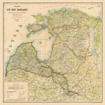 Map of the Baltics (Estonia, Livonia and Courland - Livland, Estland, Kurland), 1898 Preview 1