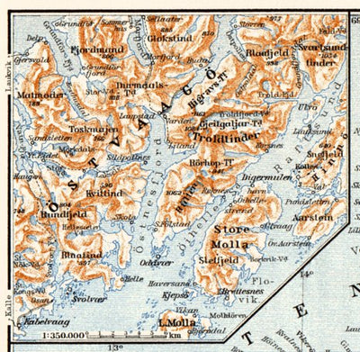 Östvaagö (Østvagøy) map, 1910 Preview 1