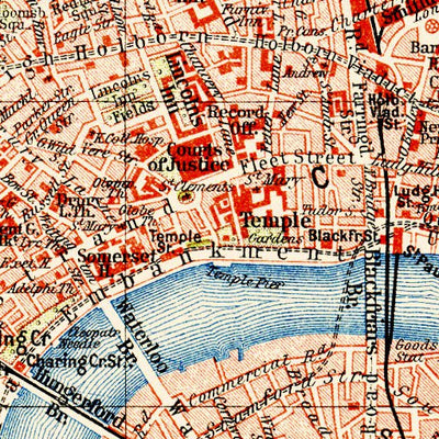 London city map, 1903 (legend in Russian) Preview 2