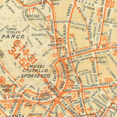 Milan (Milano) city map, 1937 Preview 2