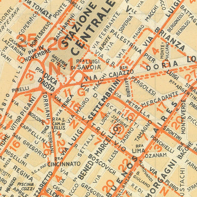 Milan (Milano) city map, 1937 Preview 3