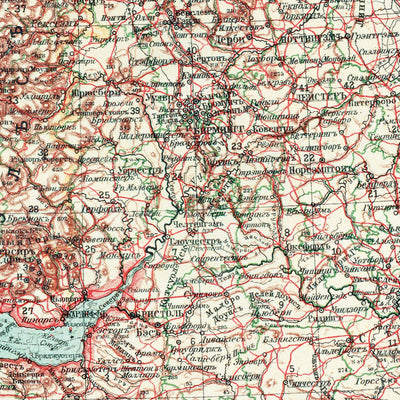 Great Britain and Ireland Map (in Russian), 1910 Preview 3