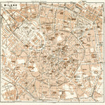 Milan (Milano) city map, 1913 Preview 1