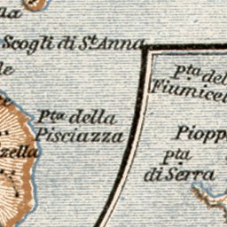 Ischia and Procida Islands map, 1909 Preview 3