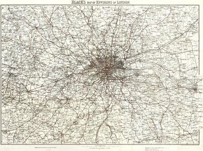 Greater London (Environs of London), 1907 Preview 1