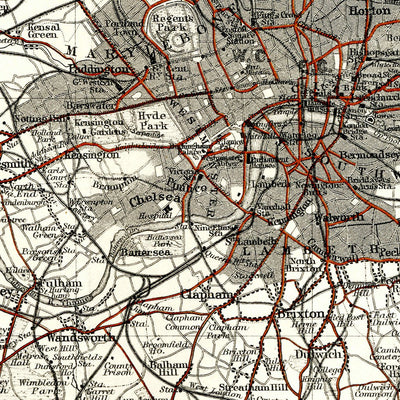 Greater London (Environs of London), 1907 Preview 2