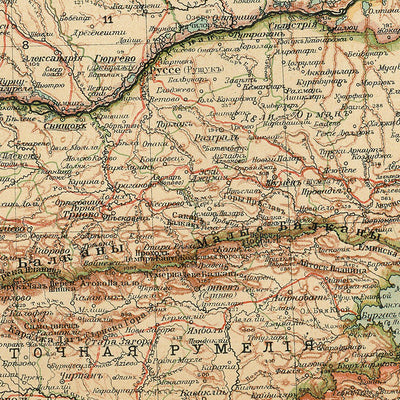 Balkan Peninsula Map (in Russian), 1910 Preview 3