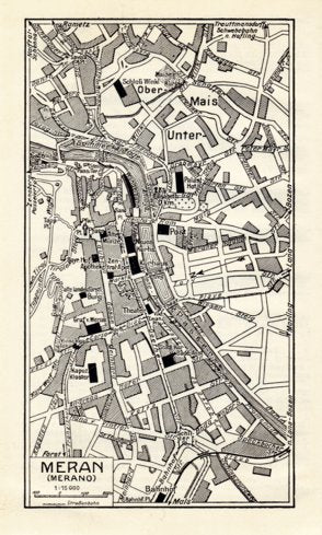 Meran (Merano) city map, 1929 Preview 1