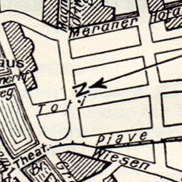 Meran (Merano) city map, 1929 Preview 2