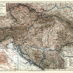 Railway map of Austria-Hungary and surrounding states, 1913 Preview 1