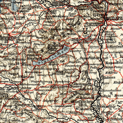 Railway map of Austria-Hungary and surrounding states, 1913 Preview 2