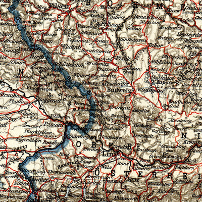 Railway map of Austria-Hungary and surrounding states, 1913 Preview 3