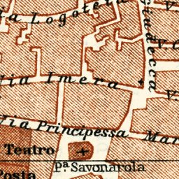 Syracuse (Siracusa) old town plan, 1929 Preview 2