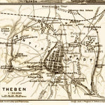 Theben (Thebae, Θήβα) site map, 1908 Preview 1