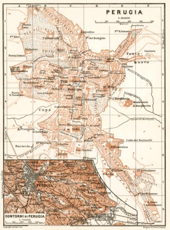 Perugia town plan, 1909 Preview 1