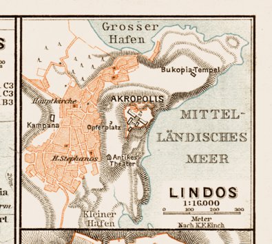 Lindos town plan, 1914 Preview 1