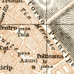 Sassari city map, 1912 Preview 2