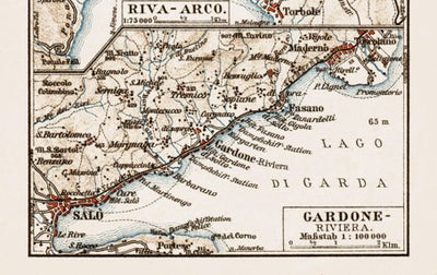 Gardone Riviera region map, 1903 Preview 1