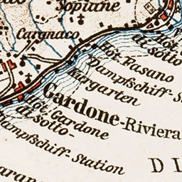 Gardone Riviera region map, 1903 Preview 2