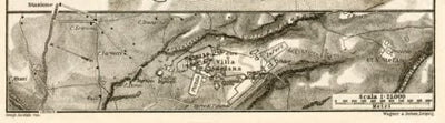 Hadrian's Villa (Villa Adriana) site environs map, 1909 Preview 1