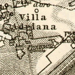 Hadrian's Villa (Villa Adriana) site environs map, 1909 Preview 2