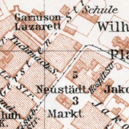 Torun (Thorn) city center map, 1911 Preview 2