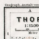 Torun (Thorn) city center map, 1911 Preview 3