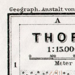 Torun (Thorn) city center map, 1911 Preview 3
