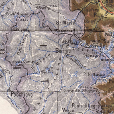 Vorarlberg in Tyrol (Tirol), region map, 1899 Preview 3