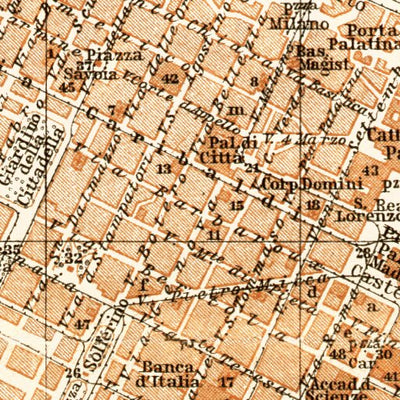 Turin (Torino) city map, 1913 Preview 3