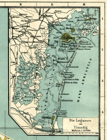 Venice environs map (Laguna Veneta), 1926 Preview 1
