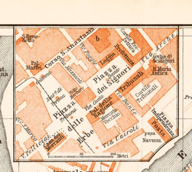 Verona center around Piazza dei Signori, 1898 Preview 1