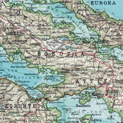 Greece Map, 1905 Preview 2