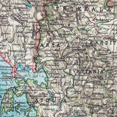 Greece Map, 1905 Preview 3