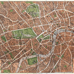 London illustrated (pictorial) city map, about 1910 Preview 1