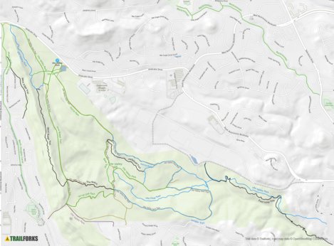 Ute Valley Park Mountain Bike Trails Map by Trailforks Avenza Maps