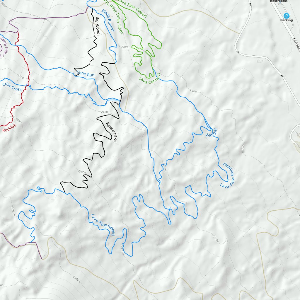 Bachelor Mountain Bike Trails Map by Trailforks Avenza Maps