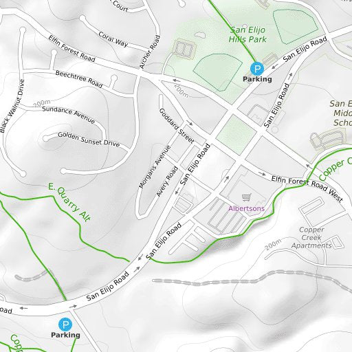 596 Map Rancho La Costa Preserve Mountain Bike Trails Map by Trailforks ...