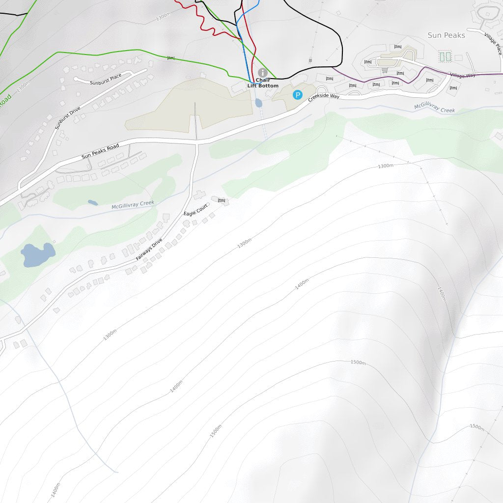 Sun Peaks Mountain Bike Trails Map by Trailforks | Avenza Maps