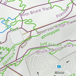Bruce Ridge Mountain Bike Trails Map by Trailforks | Avenza Maps