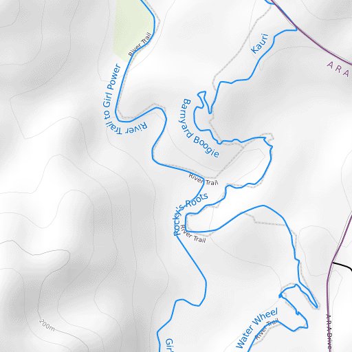 Hunua Trails Mountain Bike Trails Map by Trailforks | Avenza Maps