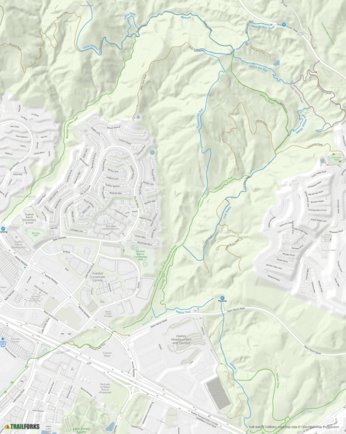 Whiting Ranch Wilderness Park Mountain Bike Trails Map by Trailforks ...