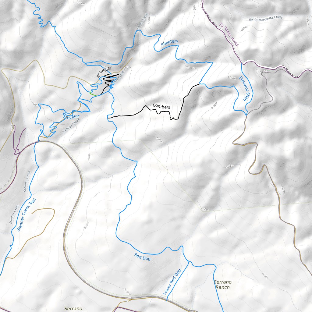 West Cuesta Ridge Mountain Bike Trails Map by Trailforks | Avenza Maps