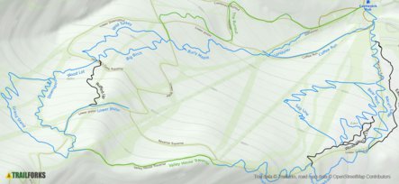 Warren Mountain Bike Trails Map by Trailforks | Avenza Maps